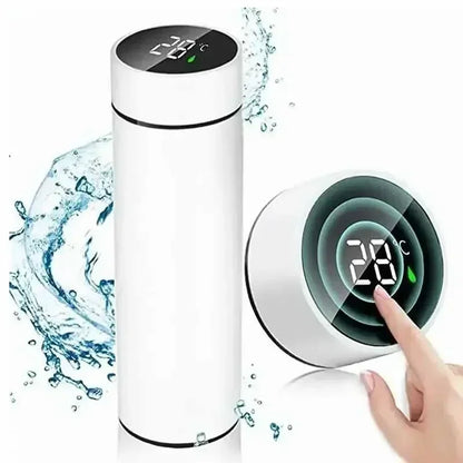 500ml LED Stainless Steel Thermos Bottle with Digital Temperature Display Intelligent Temperature Measurement Cup