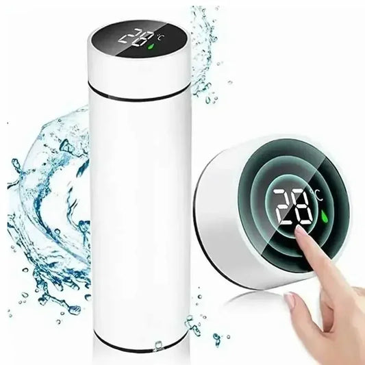500ml LED Stainless Steel Thermos Bottle with Digital Temperature Display Intelligent Temperature Measurement Cup